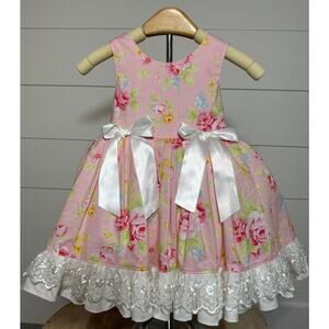 Beautiful Handmade Stitches N Bloom Cupcake Dress size 4T